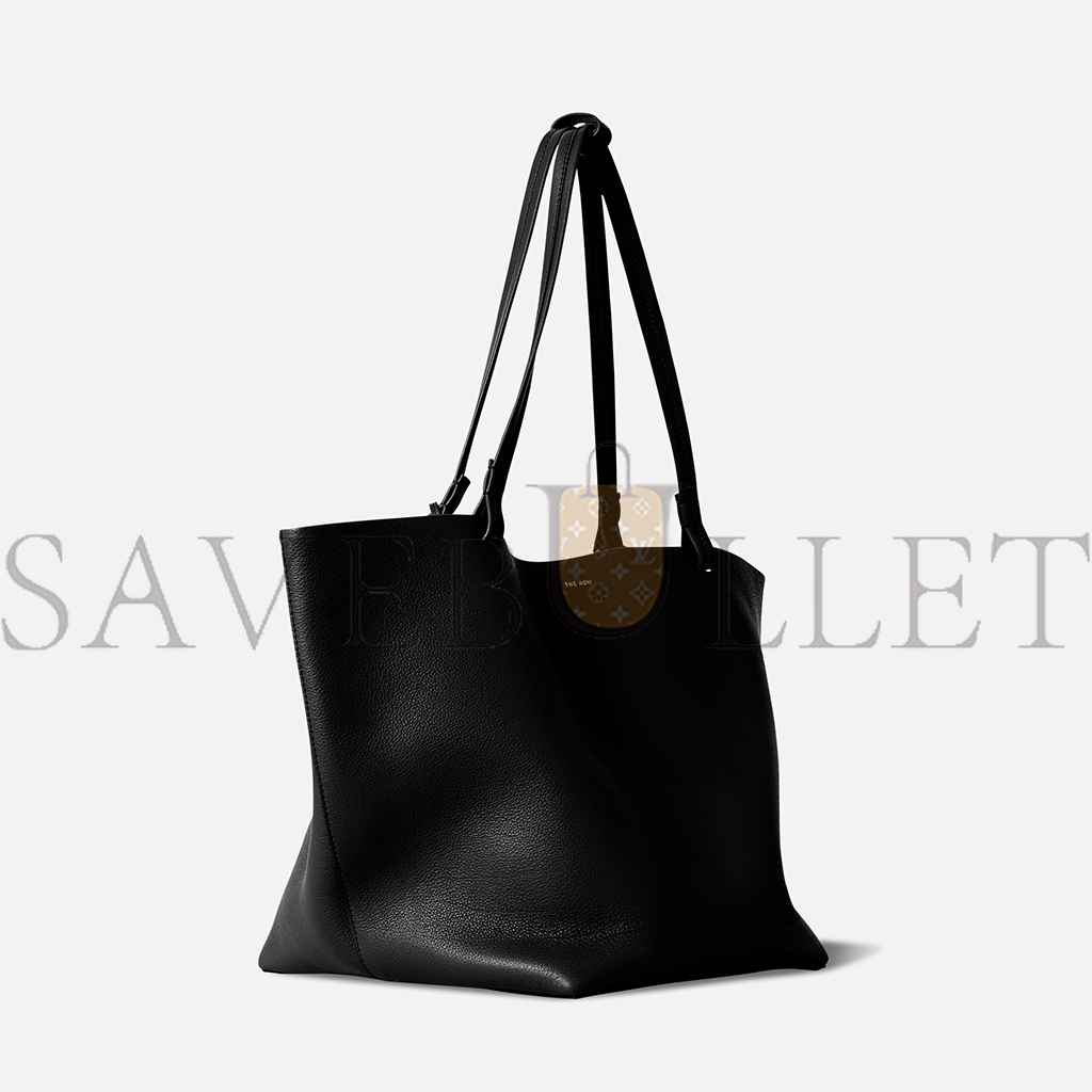 THE ROW PARK TOTE THREE BAG IN LEATHER BLACK W1272L129BLPL (48*30*25cm)